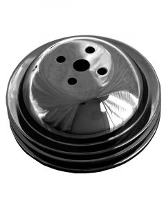 Trans-Dapt Water Pump Pulley V-Belt 2 Groove 6.300" Diameter Steel