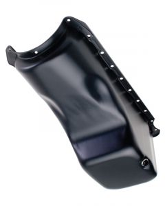 Trans-Dapt Engine Oil Pan Rear Sump 4 qt Stock Depth Steel Black Powder 