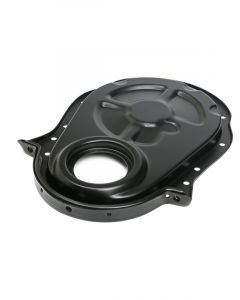 Trans-Dapt Timing Cover 1 Piece Steel Black Powder Coat Big Block Chevy
