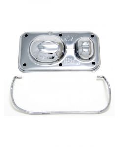 Trans-Dapt Master Cylinder Cap Stock Replacement 3 x 5-5/8" Single Bai
