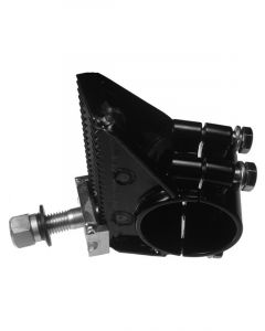 U-B Machine Panhard Bar Bracket Axle Mount Clamp-On Angled Above Cent