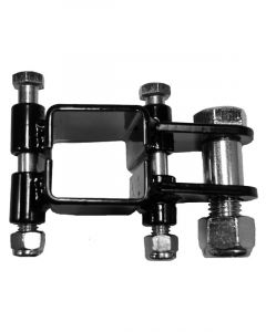U-B Machine Panhard Bar Bracket Frame Mount Clamp-On Steel Black Powd