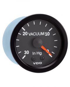 VDO Vacuum Gauge Vision 0-30 in HG Mechanical Analog 2-1/16 in Diamet (150-131)