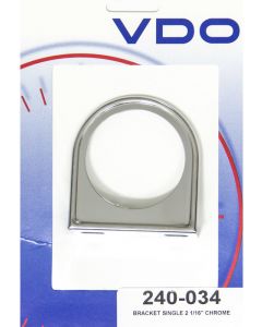 VDO Gauge Mounting Panel One 2-1/16 in Hole Steel Chrome Universal (240-034)