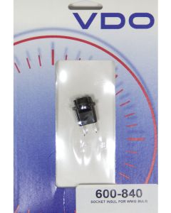 VDO Light Bulb Socket - Plastic - Black - E Type Light Bulbs - Each (600-840)