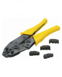 Accel Wire Crimping Tool Heavy Duty Steel Frame Insulated Handles Ratc