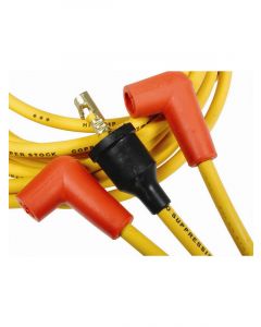 Accel Spark Plug Wire Set Super Stock Spiral Core 8 mm Yellow 90 Degree