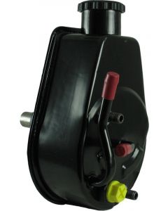 Borgeson Power Steering Pump Saginaw Steel Black Paint Hydro-Boost Bra