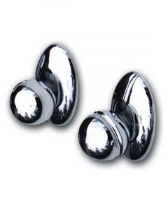 Clayton Machine Works Door Handle Knob Smooth Aluminum Chrome Bear Cla