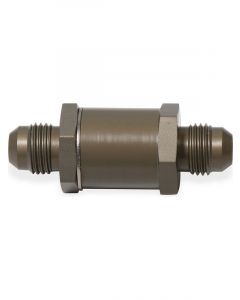 Earls Check Valve 6 AN Male Inlet 6 AN Male Outlet 350 psi Max Alum