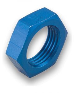 Earls Bulkhead Fitting Nut - 10 AN - Aluminum - Blue Anodize - Each