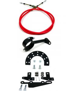 Ididit Shifter Cable 6 ft Long Steel Cable Nylon Liner Brackets /