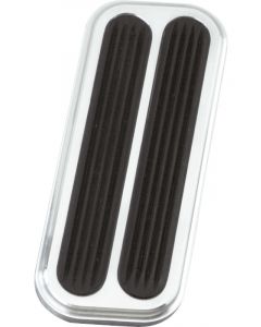 Lokar Pedal Pad Gas Rubber Pads Billet Aluminum Brushed GM Fullsize