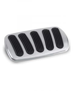 Lokar Pedal Pad Curved Brake Rubber Pads Billet Aluminum Brushed Aut