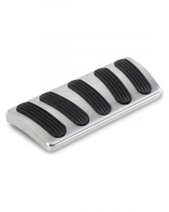 Lokar Pedal Pad Curved Brake Rubber Pads Billet Aluminum Brushed Aut