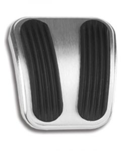 Lokar Pedal Pad Curved Parking Brake Rubber Pads Billet Aluminum Bru