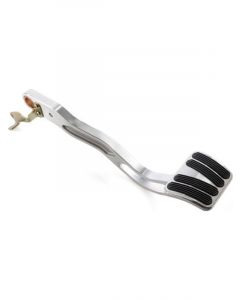 Lokar Pedal Lever Brake Curved Pad Aluminum Brushed Automatic GM Ful