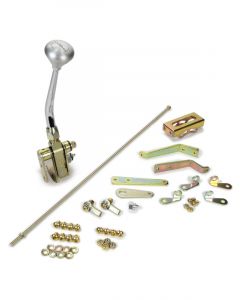 Lokar Shifter Automatic Floor Mount 8 in Stick Mushroom Knob 700R4 Kit
