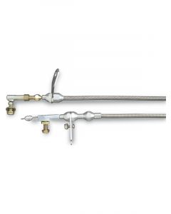 Lokar Kickdown Cable Hi-Tech Electric Adjustable Length Braided Sta