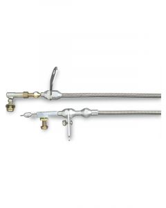 Lokar Kickdown Cable Hi-Tech Adjustable Length Braided Stainless Ho