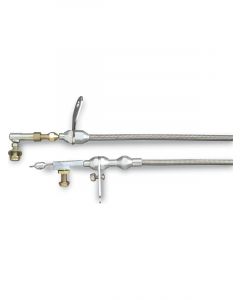 Lokar Kickdown Cable Hi-Tech Adjustable Length Braided Stainless Sta