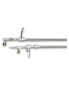 Lokar Kickdown Cable Hi-Tech Adjustable Length Braided Stainless Ho