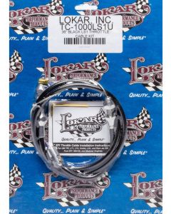 Lokar Throttle Cable Hi-Tech 3 ft Long Hardware Included Braided