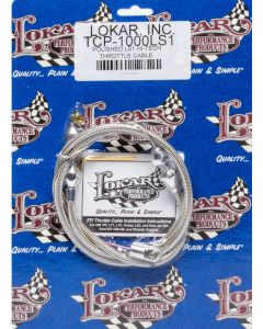 Lokar Throttle Cable Hi-Tech 3 ft Long Hardware Included Braided