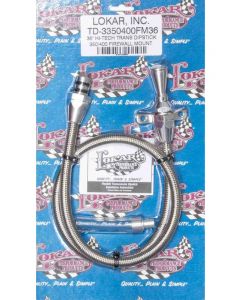 Lokar Transmission Dipstick Hi-Tech Firewall Mount Flexible Br