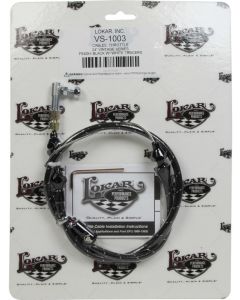 Lokar Throttle Cable Vintage Series 2 ft Long Hardware Included Woven