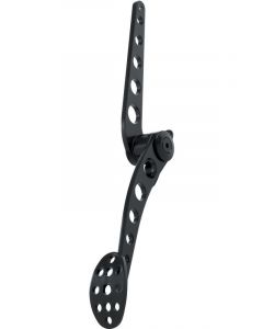Lokar Pedal Assembly Lakester Gas Firewall Mount Steel Black Powder