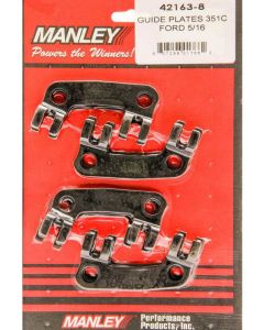 Manley Pushrod Guide Plate 5/16 in Pushrod Raised Steel Black Oxide F