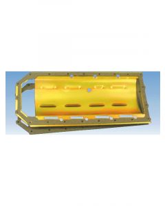 Milodon Windage Tray Louvered Steel Cadmium Mopar Gen III Hemi
