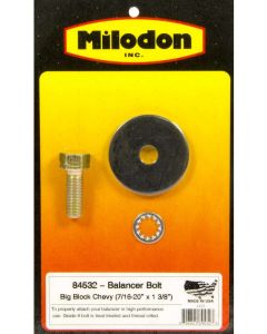 Milodon Harmonic Balancer Bolt 1/2-20 in Thread 1 3/8 in Long 3/4 in He