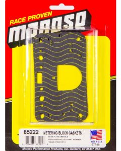 Moroso Carburetor Gaskets Reusable Rubber Metering Blocks Holley 2300 /…