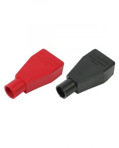 Moroso Battery Terminal Boot - Top Post - Black / Red - Pair