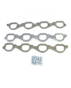 Patriot Exhaust Header Flange 3/8 in Thick 2 in D Port Bolts / Gaskets