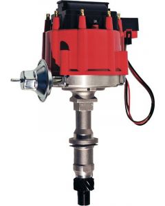 Proform HEI Distributor For Pontiac 326-455 V8 Engines Red Cap Natural Finish