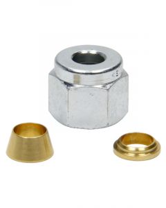 Racepak EGT Probe Fitting 1/4 in Compression Ferrule Steel Kit