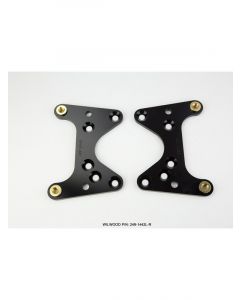 Wilwood Caliper Brackets Aluminum Black Dynalite Drag Race Front