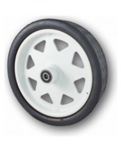 ARK 10" Black Solid Rubber Wheel 12mm Shaft For Premium Jockey Whls White
