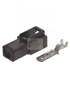 Jaylec Pack 10 Qc Connector Housing & Terminals Male 1 Way Black