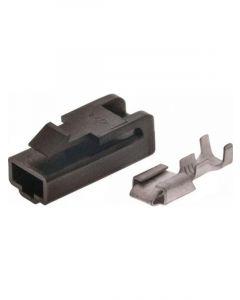 Jaylec Pack 10 Qc Connector Housing & Terminals Female 1 Way Black