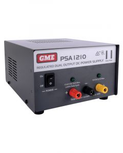 GME Australia Black 11 Amp Dual Power Supply Peak 240 Volt - 13.9 Volt