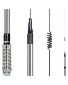 GME Antenna 86cm Elevated Feed Base, Spring & Black Whip Set (4.5Dbi
