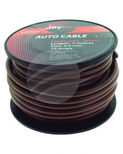 Jaylec 3mm Single Core Cable Brown 7M 10Amps [ref Narva 5813-7BN]
