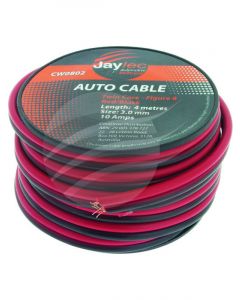 Jaylec 3mm Speaker Cable Red Black 4M [ref Narva 5823-4F8]
