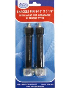 ARK Pack 2 Shackle Pin Bolt 5/8" X 3 1/2" With Nyloc Nut Blister Pack