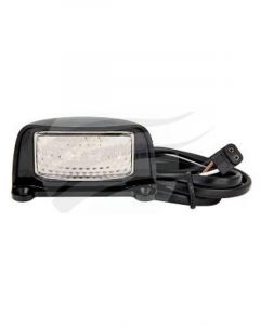 Autolamps LED Licence Plate Lamp 12/24V w/ 1M Lead & Plug Black Pck
