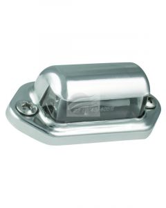 Autolamps Pkt 2 LED Licence Plate Lamp 12/24V 3 Led's Chrme 14cm